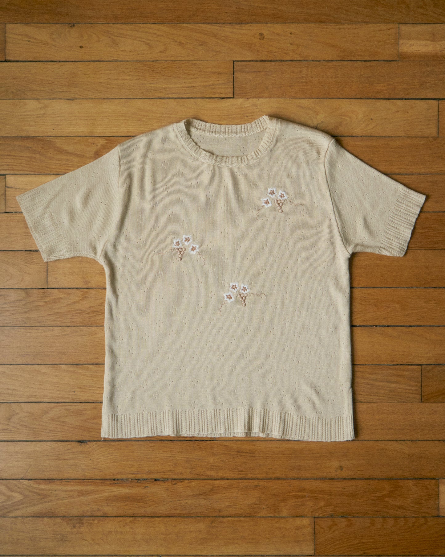 Flowery Knit Top