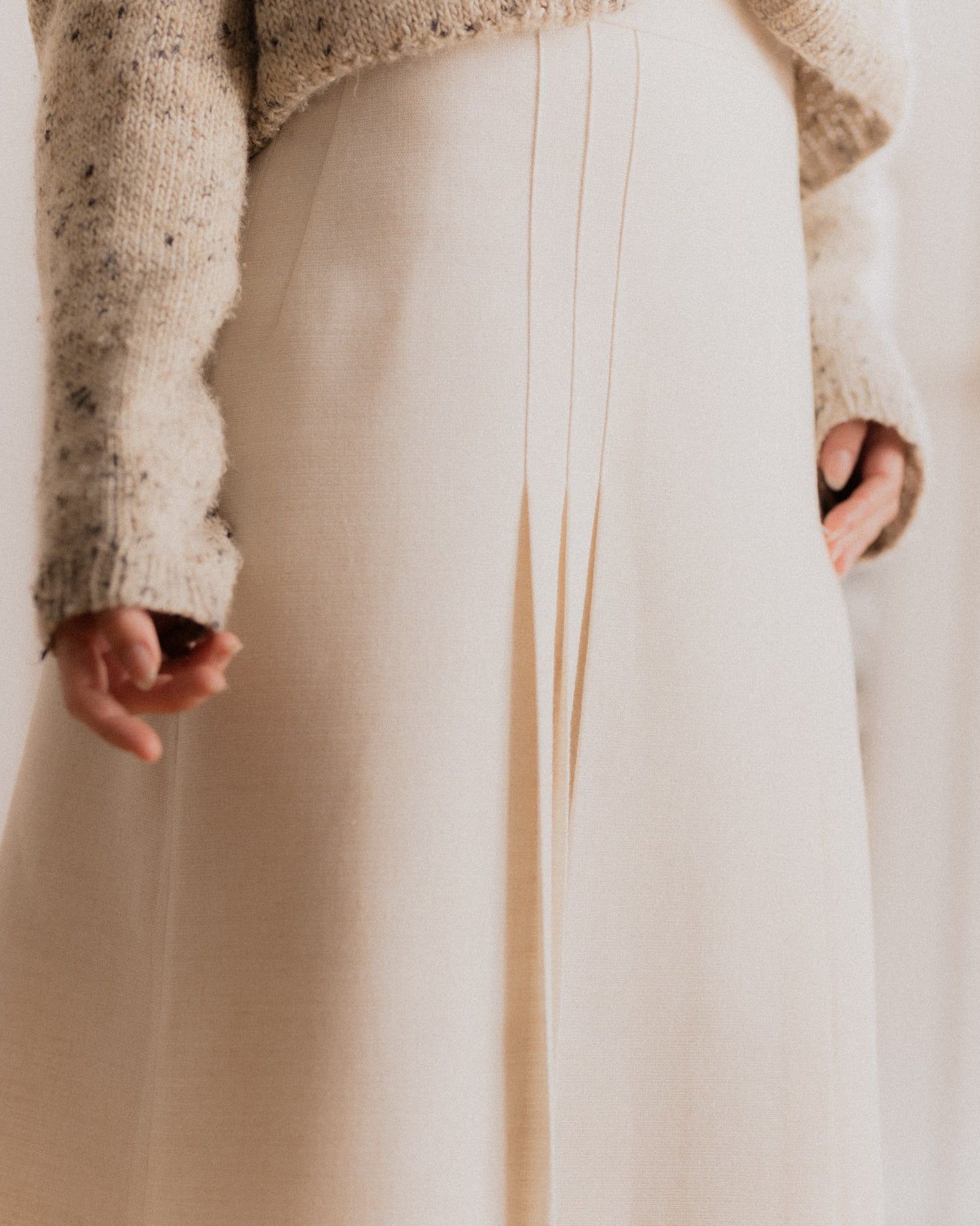 Long Pleated Skirt