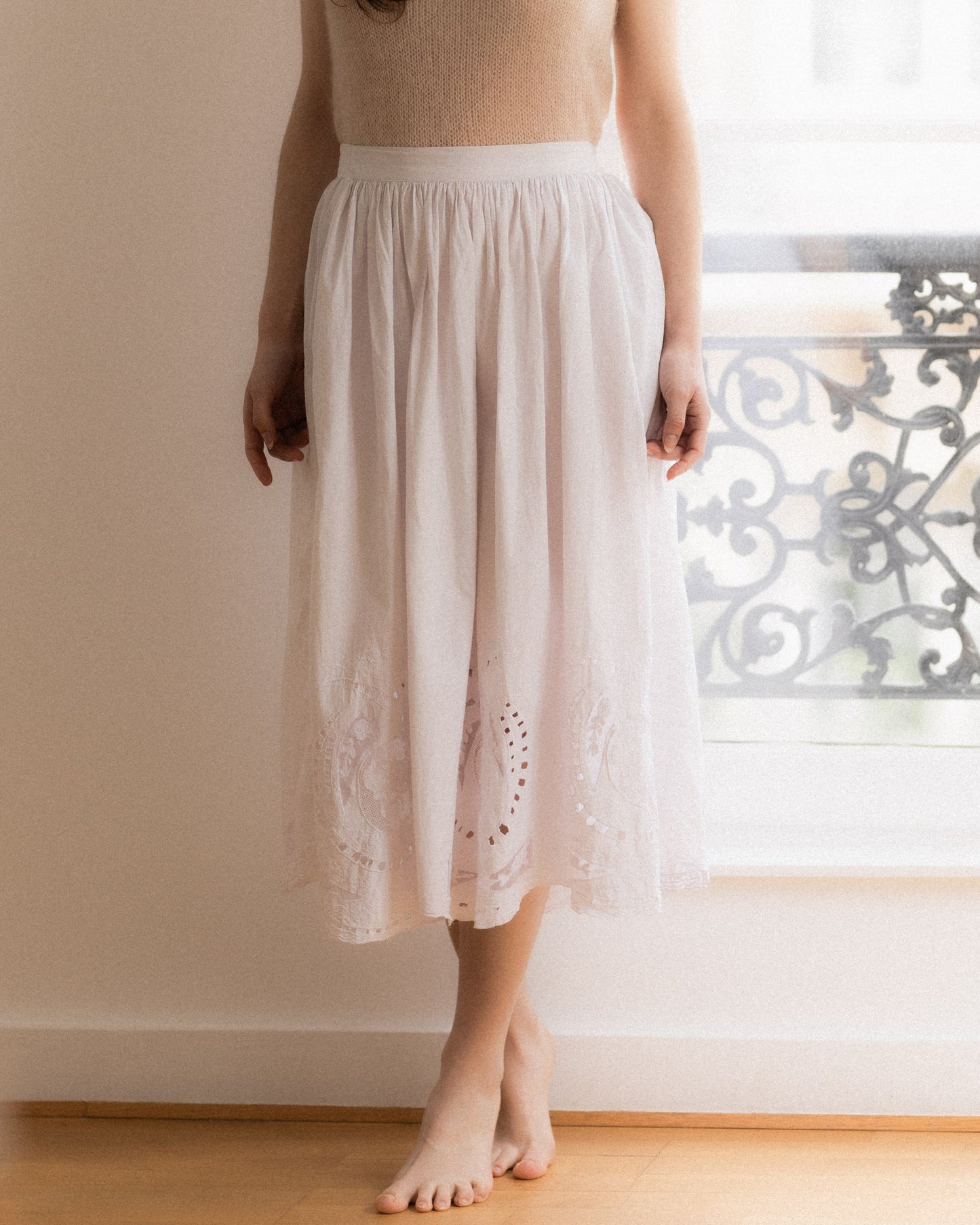 Lace Cotton Skirt